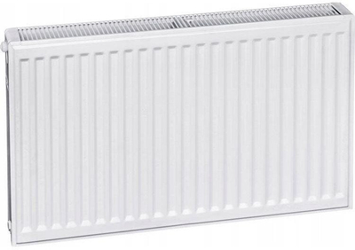 Radiator çeliku Termoteknik V33 600/1400, 3305W, me valvul termostatike, i bardhë