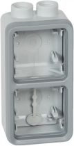 Kuti elektrike Legrand Composable Prog Plexo, 2 module vertikale, ISO 20, gri
