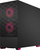 Kasë Pop Air RGB TG (FD-C-POR1A-03), e zezë/rozë