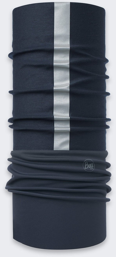 Shami shumëpërdorimshe Buff Safety, Windproof Reflective, UPF 50, blu navy