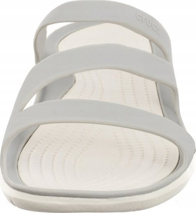 Sandale plazhi Crocs Swiftwater për goca, nr 41 42, material sintetik, të bardha-bezhë
