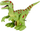 Lodër dinosauri MEGA CREATIVE 503602, me rrotullim, me drita LED, jeshile