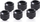 Lidhës ftohjeje Alphacool Eiszapfen PRO, për HardTube 13mm, G1/4, i zi, set 6 copë