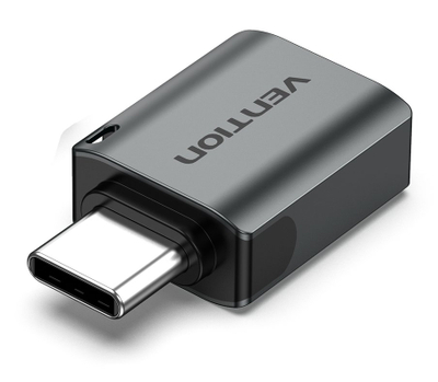 Adapter USB Vention, Type C mashkull në USB 3.0 femër, OTG, gri