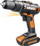 Trapano goditës pa kabllo Worx WX371.1, 20V, me 2 bateri 2.0Ah, ngjyrë zi me portokalli
