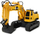 Eskavator lodër me komandë në dorë Jamara S-Matic, RC 2.4GHz, me zinxhirë gome, i verdhë