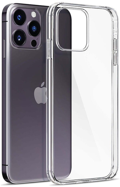 Kapak telefoni 3MK Clear Case për iPhone 17 Pro, silikon, transparent