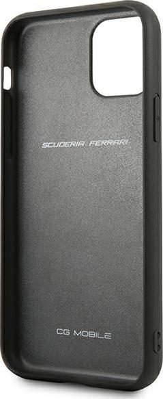 Kuti mbrojtëse Ferrari FEOBAHCN58RE për iPhone 11 Pro 5.8", hardcase lëkurë, e kuqe