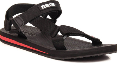 Sandale për burra BIG STAR DD174717, sportive, me shirit që rregullohet, të zeza