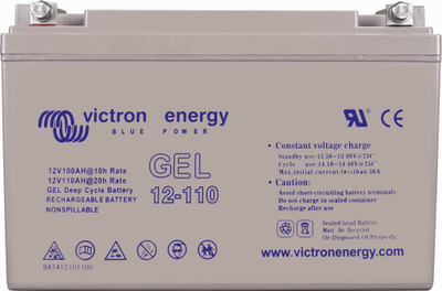 Bateri xhel Victron Energy Gel Deep Cycle, 12V, 220Ah, gri