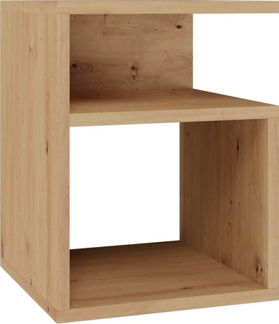 Komodinë anës krevatit Topeshop TINI, me sirtarë, dru Artisan Oak, kafe