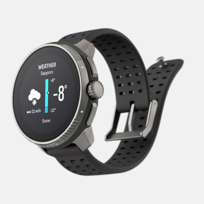 Orë sportive Suunto Race Titanium, AMOLED, GPS, gri me të zezë