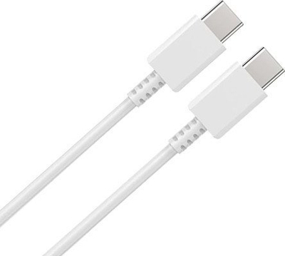 Kabllo USB Type C në Type C Economy, 1m, 3A USB 3.0, e bardhë