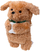 Portofol për telefon Laut MAGMOJI Ginger Dog, me MagSafe, material plush, ngjyrë kafe