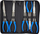 Set pinca mekanike, 5 copë, 280mm, argjendtë me blu