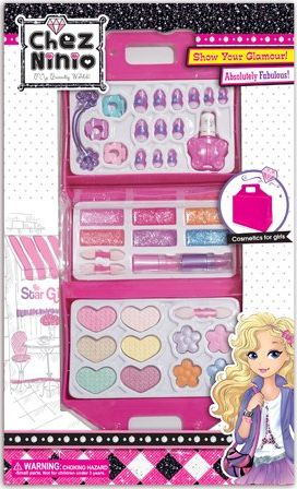 Set lodër makeup Icom Polska, kozmetikë për goca, ngjyrë rozë