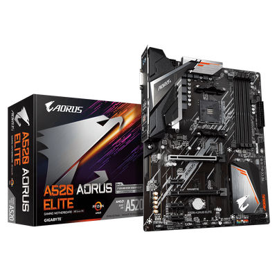Pllakë amë Gigabyte A520 AORUS ELITE, DDR4, M.2 NVMe, ATX