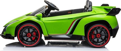 Makina elektrike për fëmijë Lean Cars Lamborghini Veneno, 12V, telekomandë prindërore, jeshile