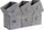 Set për me rregullu dollapin, 6 copë, 26x26x28 cm, gri
