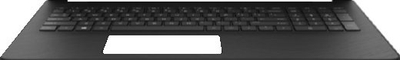 Bazament laptopi me tastierë HP L24637-B31, pjesë zëvendësuese origjinale, për laptop HP, i zi