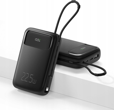 Karikues i jashtëm Mcdodo Rainbow Series, 10000mAh, 22.5W, me ekran dhe kabllo Lightning, i bardhë
