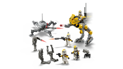 Lodër ndërtimi LEGO Star Wars 75431 327th Star Corps Clone Troopers, set figurina, për fëmijë 7+