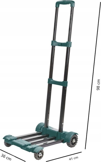 Karrocë transportuese palosëse Rockforce RF-L013, kapacitet 50kg, plastike, gri