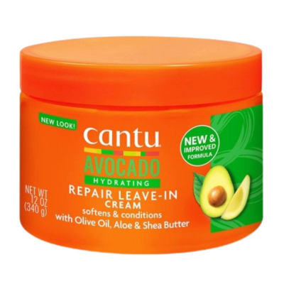 Balsam flokësh Cantu Shea Butter Avocado Leave In, krem rigjenerues, 340 g