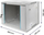 Кабинет мрежен Qoltec RACK 19", 600 x 450 x 500 mm, сив