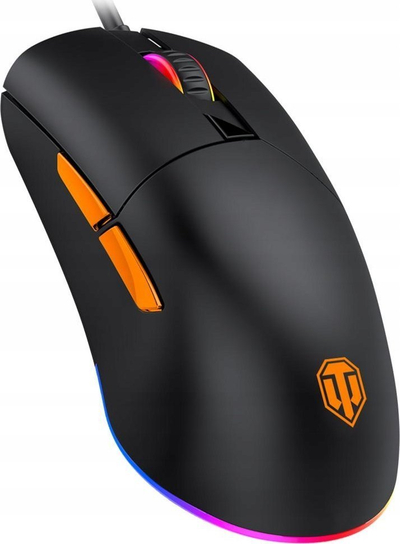 Set gaming maus dhe mauspad World of Tanks, RGB, me kabllo, i zi