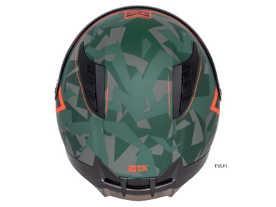 Helmetë integrale Cassida Aero ATCK, polikarbonat, homologim ECE 22.06, kamuflazh jeshile e zezë gri portokalli
