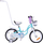Biçikletë për kalamaj RoyalBaby Cute Bike 14" Little Swan RB14-18, me rrota ndihmëse, shportë, ngjyrë turquoise