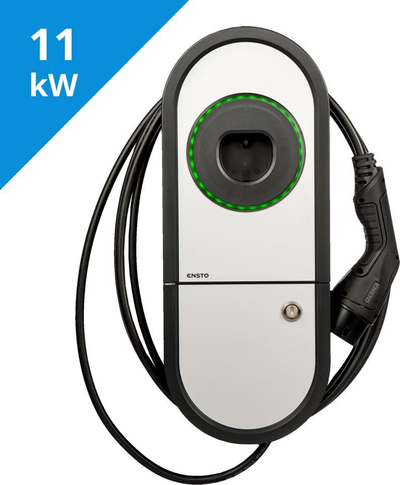Stacion karikimi Ensto One Home, 16A 11kW 400V, Type 2, gri