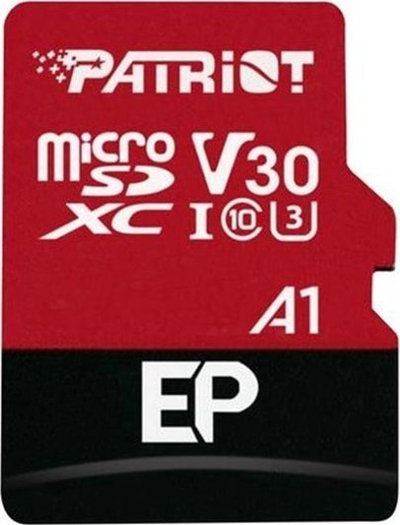 Kartë memorie Patriot EP Series, 1TB, MicroSDXC Class 10 A1 V30, e kuqe