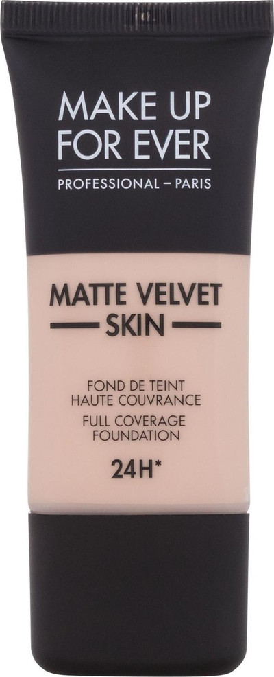 Fondatinë Make Up For Ever Mat Velvet R210 Pink Pastel, mbulim i plotë, 30ml
