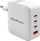 Karikues rrjeti Qoltec 140W GaN, 3x USB C PD, 1x USB QC 3.0, i bardhë