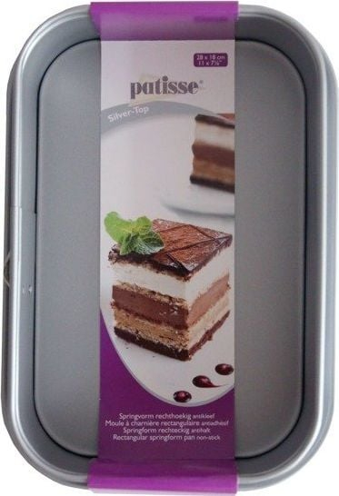 Правоаголна тава за печење Patisse Silver Top, 28x18cm, нелеплива, сребрена