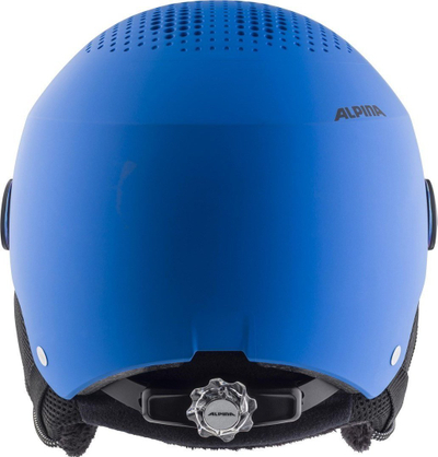 Kaskë skish Alpina Zupo Visor Q-Lite, me vizor të integrum, 54-58 cm, blu