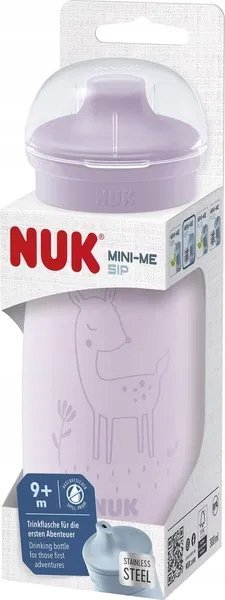 Шише НУК Мини-Јас Пиј, 300 мл, 9м+, бело