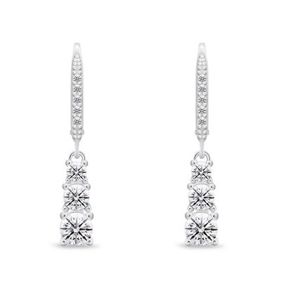 Vathë për femra Brilio Silver EA1012W, të argjendtë