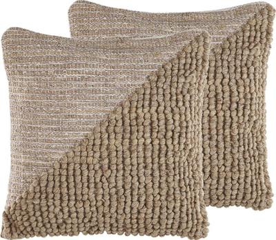 Set jastëkësh dekorativë ASLANAPA Cotton, 45x45cm, pambuk, bezhë