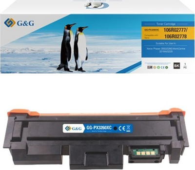 Toner printeri G&amp;G Compatible Xerox 106R02777 106R02778, mono, 3000 faqe, i zi