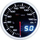 Matës temperature vaji DRacing DEPO Dual, 60mm, me ndriçim, i zi