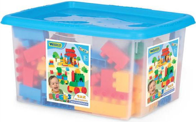 Set blloqesh ndërtimi Wader Blocks 41270, 132 copa, me enë plastike