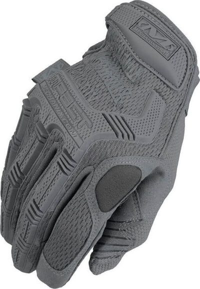 Doreza taktike Mechanix Wear M-Pact, pëllëmbë lëkurë sintetike, me gisht të plotë, gri