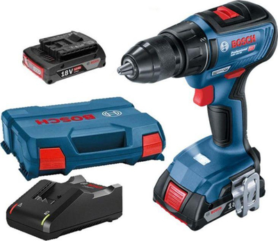 Vidues Bosch GSR 18V-50 06019H5000, 18 V, 2 bateri 2 Ah, i kaltër
