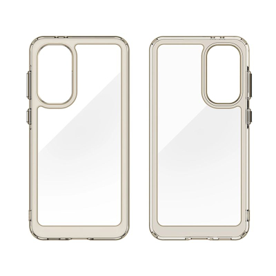 Kapotë Outer Space për Samsung Galaxy A36, plastike, e tejdukshme, me kornizë të zezë