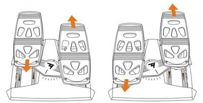 Pedale për PS4 dhe kompjuterë Thrustmaster T. Flight Rudder