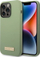 Kapak telefoni Guess GUHMP14XSBPLA për iPhone 14 Pro Max, MagSafe, silikon i fortë, jeshile khaki