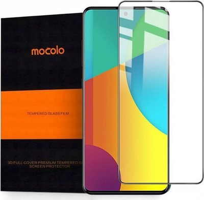 Xham mbrojtës Mocolo TG + Full Glue, për Galaxy A71, black standard